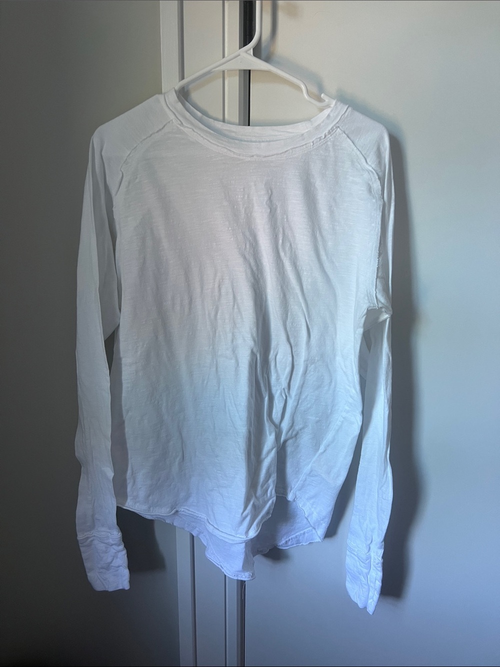 We The Free White Slub Crew Neck Tee